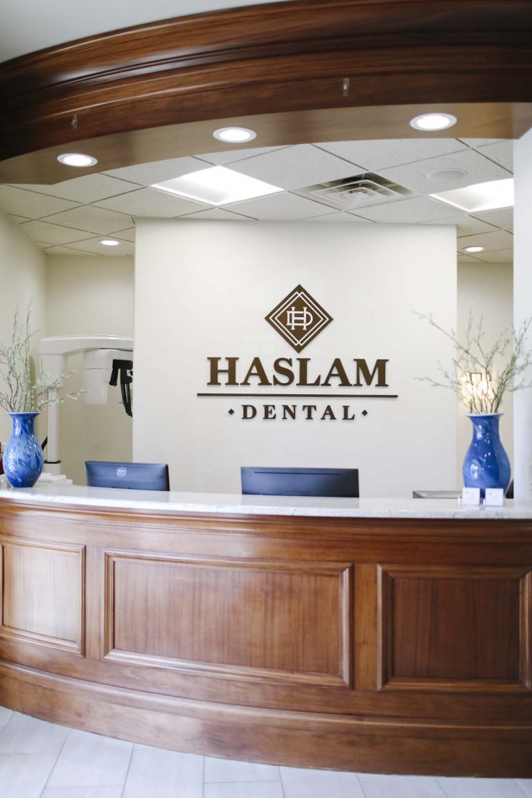 front desk area at haslam dental, a dentist office in ogden utah