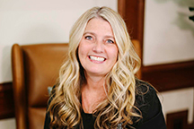 portrait of Jodie, a front desk employee at Haslam Dental, a dentist office in Ogden, Utah