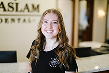 portrait of Kendell, a Hygiene Assistant at Haslam Dental, a dentist office in Ogden, Utah